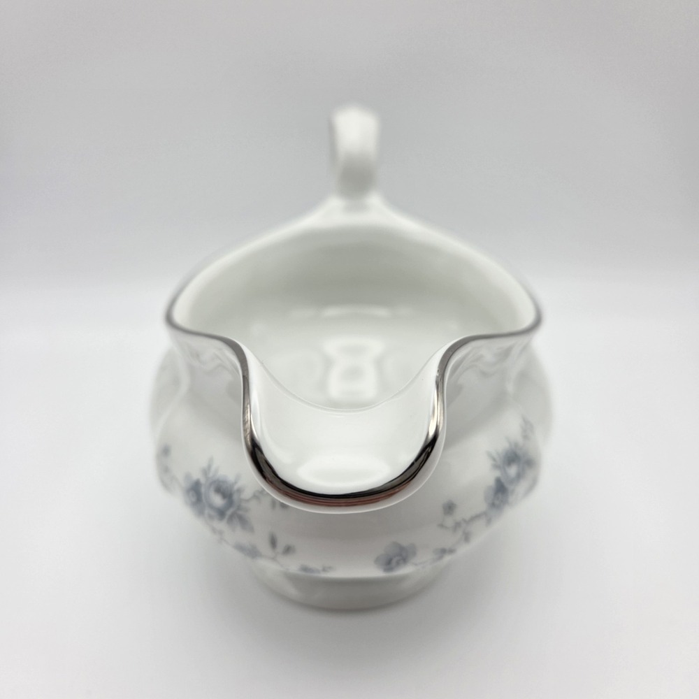 Johann Haviland Blue Garland Gravy Boat & Underplate Bavaria Germany Granny Core - Picture 7 of 13